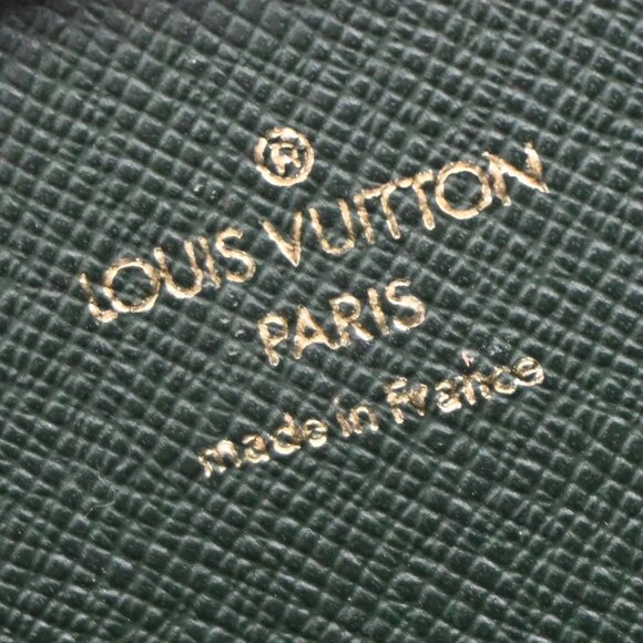 LOUIS VUITTON LV Logo BAIKAL Clutch Hand Bag Taiga Leather Epicea M30184 66KB262 - Picture 14 of 15